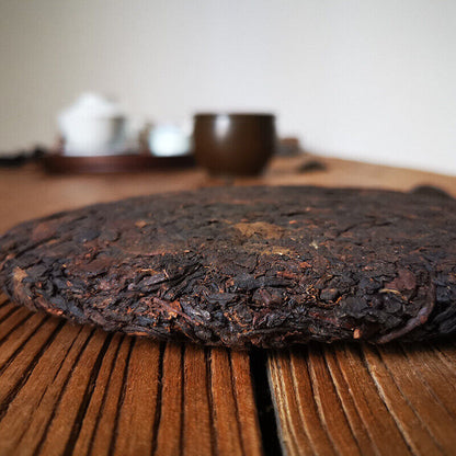 Qizi Tea Golden Bud Cake Pu'er Tea 357g Yunnan Tea Menghai Tea Cake Old Pu'er -