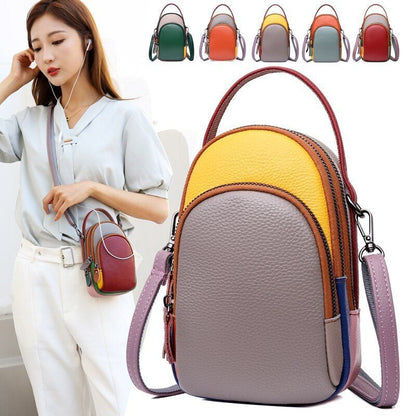 Handbag Genuine Leather Shoulder Bag Luxury Messenger Bag Phone Wallet Crossbody