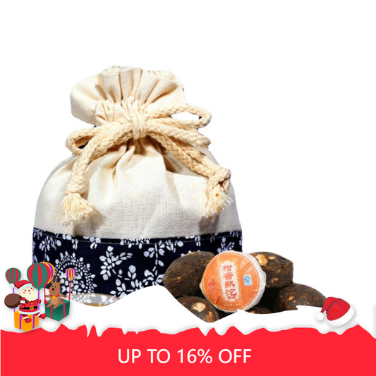 Puerh Tea Cake Small Tangerine Peel Pu'er Tea Puer Black Tea500g/1.1LB