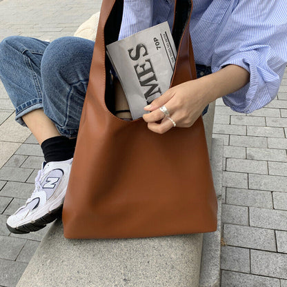 Women Shoulder Bag PU Leather Handbag Shopping Bags Leather Lady Bags Totes