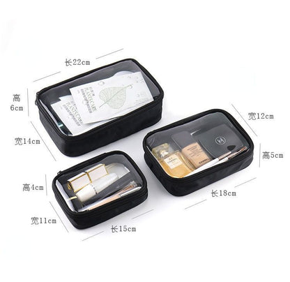 Waterproof Transparent Cosmetic Bag Makeup Case Clear Beauty Organizer S/M/L 1PC