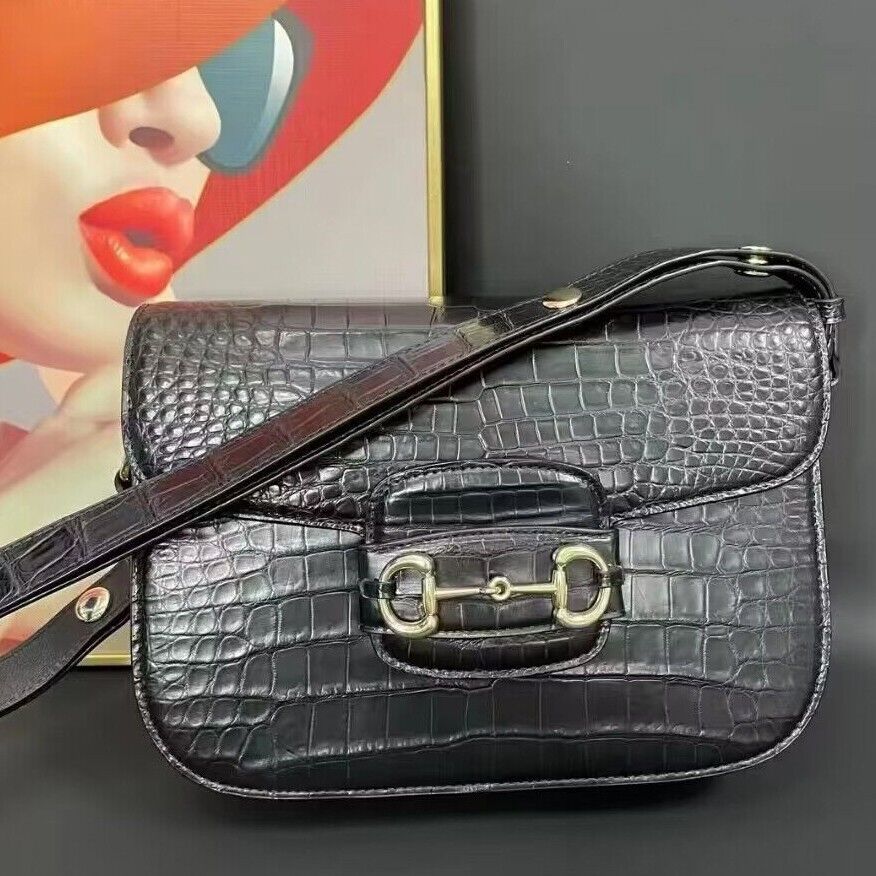 Original CrocodileBelly Skin Bags, Women's Luxury Shoulder Party/Cocktail Bag