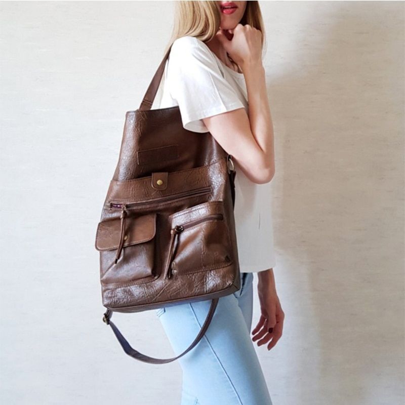 Large Capacity Bag Shoulder Bag Casual Purse Shopping Crossbody Bags 27*7*42 CM