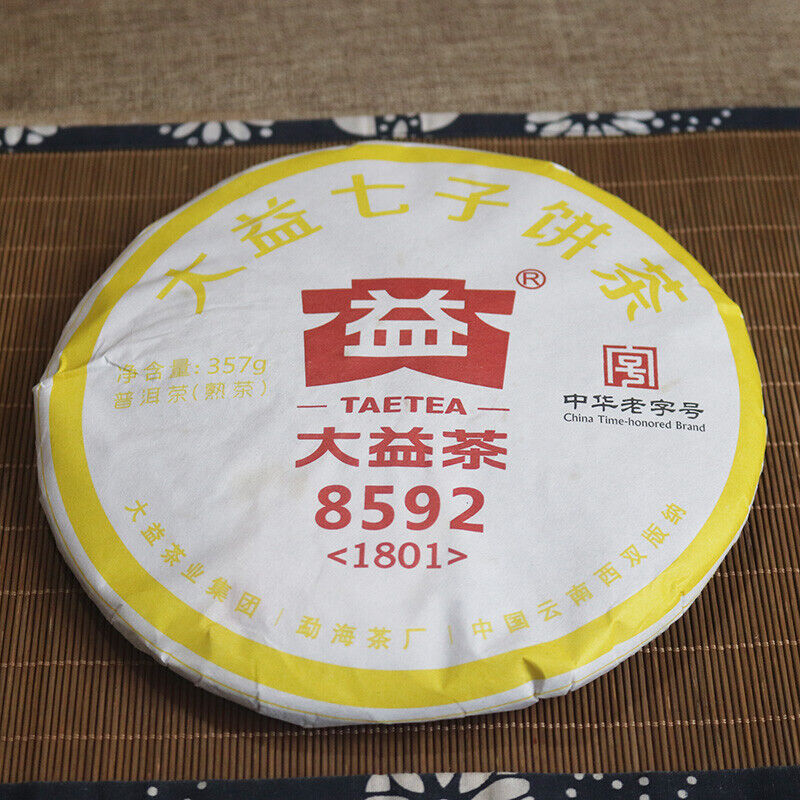 TAETEA Classic 8592 Pu-erh Tea Cake 357g Dayi Ripe Pu'er Shu Puer 357g