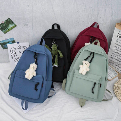 School Backpack Canvas Backpacks Girl School Bag Women's Schoolbags Travel
