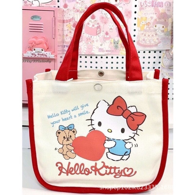 Sanrio Hello Kitty My Melody Back pack Hand Bag Lunch Bag Large Capacity Storage