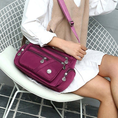 6 Colors Waterproof Nylon Bag Fashion Women Single Shoulder Bag Crossbody Bag,