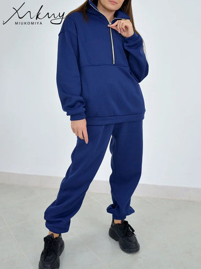 Women's Tracksuit 2Piece Pants Set Women Sweatshirts Sports Suit Set Sweatpants