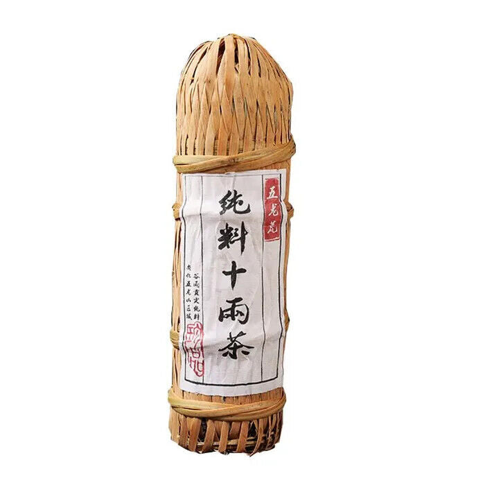 Anhua Dark Tea Black Shi Liang Ten Tael Hua Juan Hei Cha Bamboo Packed 362.5g