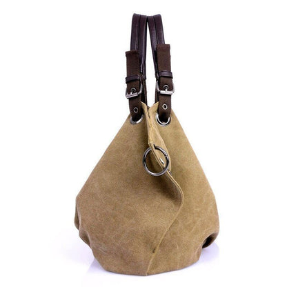 Women Canvas Bags Crossbody Bags Solid Shoulder Bag Female Handbag