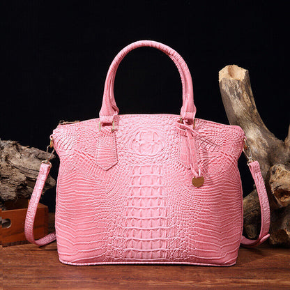 Women Patent Leather Crocodile Handbag Sling Satchel Tote Shoulder Bag Party Bag