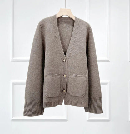 Black Gray White Thicken Long Sleeve Women Cardigans Female Sweater