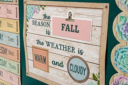 Teacher Created Resources Blank calendar measures 24" x 18", Rustic Bloom
