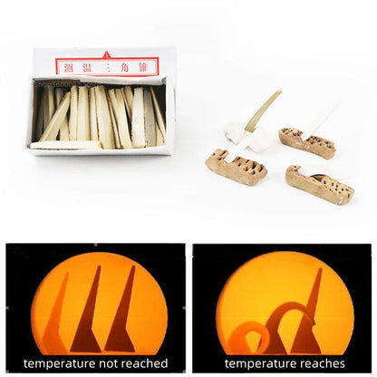 Pottery Tools Kiln Temperature Measurement Cone Ceramics Firing Refractory 35Pcs