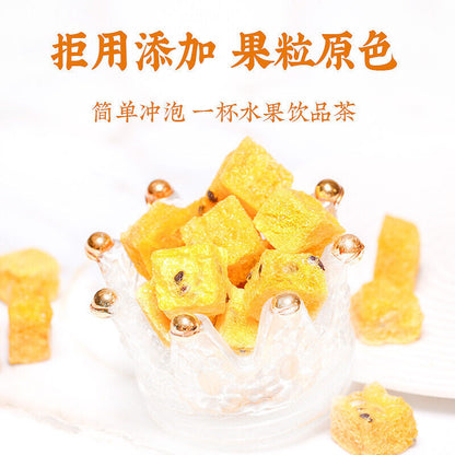 Freeze-Dried Passion Fruit Canned Fruit Tea Vitamin C Supplement 50g*2 冻干百香果块