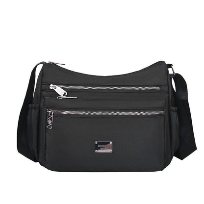 Women Shoulder Bag Waterproof Oxford Handbag Crossbody Soft Tote Purse 22*8*17CM