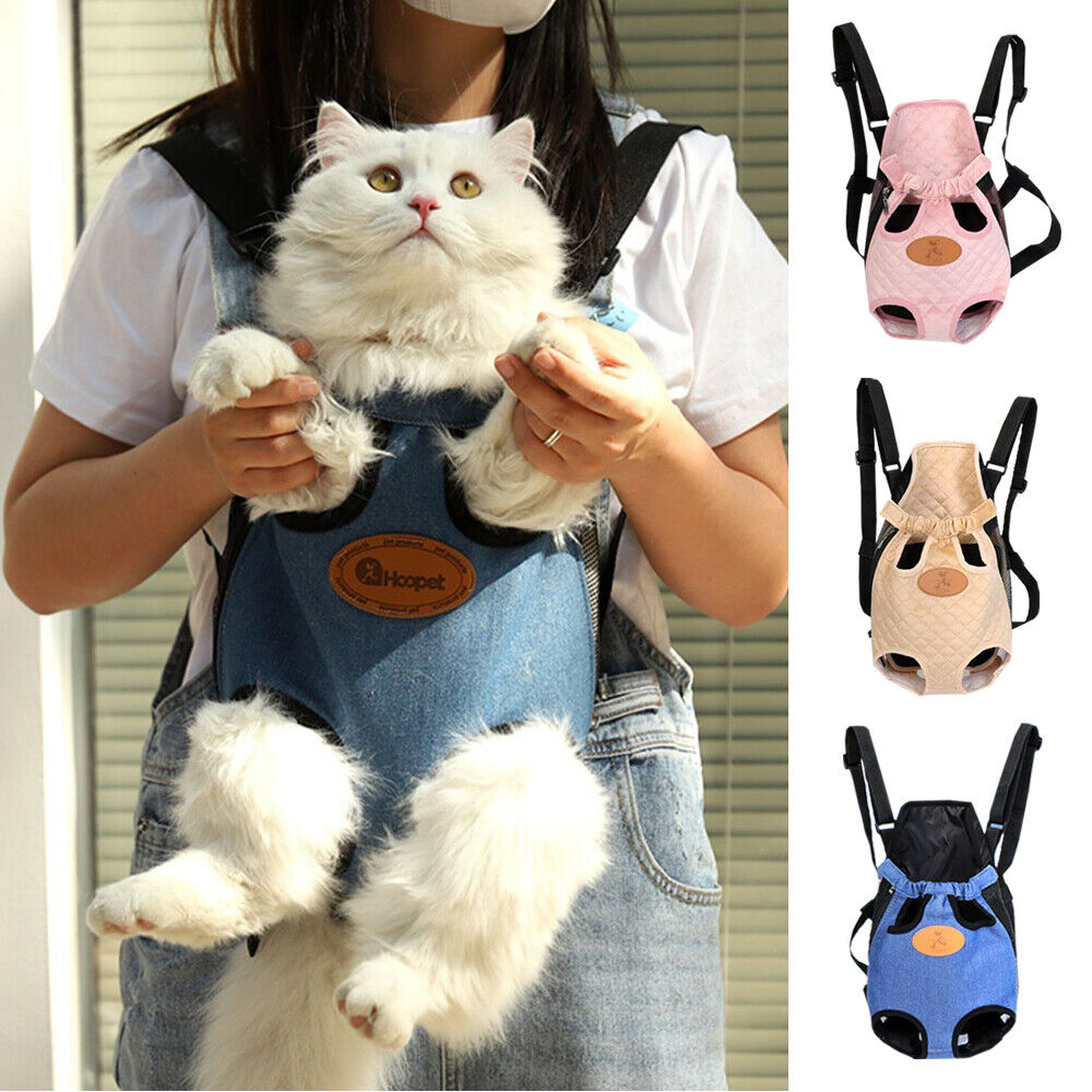 Pet Carrier Backpack Adjustable Pet Front Cat Dog Carrier Travel Bag Legs Out