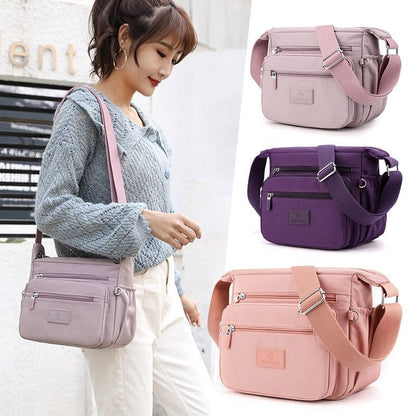 Oxford Cloth Messenger Bag Canvas Leisure Bag Large Shoulder Bag Polyester 1 PC