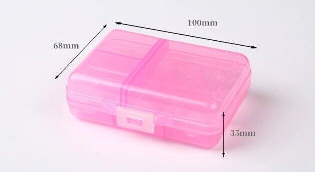 Pill Box 12 Grids Case Travel Medicine Tablet Dispenser Storage Plastic 10x7x3cm