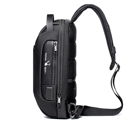 Sling Backpack Oxford cloth Waterproof&Anti-theft Crossbody Bag Outdoor SportBag