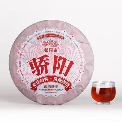 357gRipe Puerh Tea Haiwan Blazing Sun Chinese "Jiao Yang" Premium Organic tea