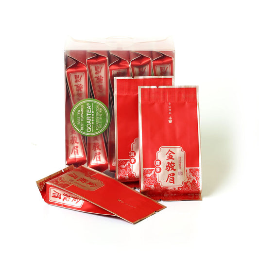 HELLOYOUNG 10Pcs*5g Supreme Wuyi Jinjunmei Eyebrow Black Tea Golden-Buds TEA