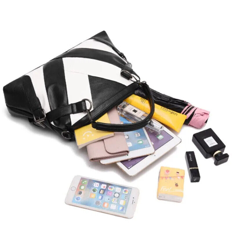 Bags Women Handbags Shoulder Bag White Black Ladies Tote