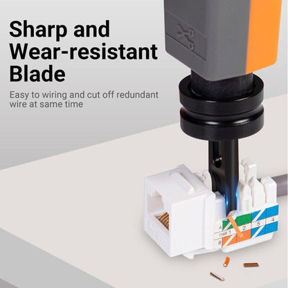 Punch Down Impact Tool Network Punch Tool with Two Blade Convenient