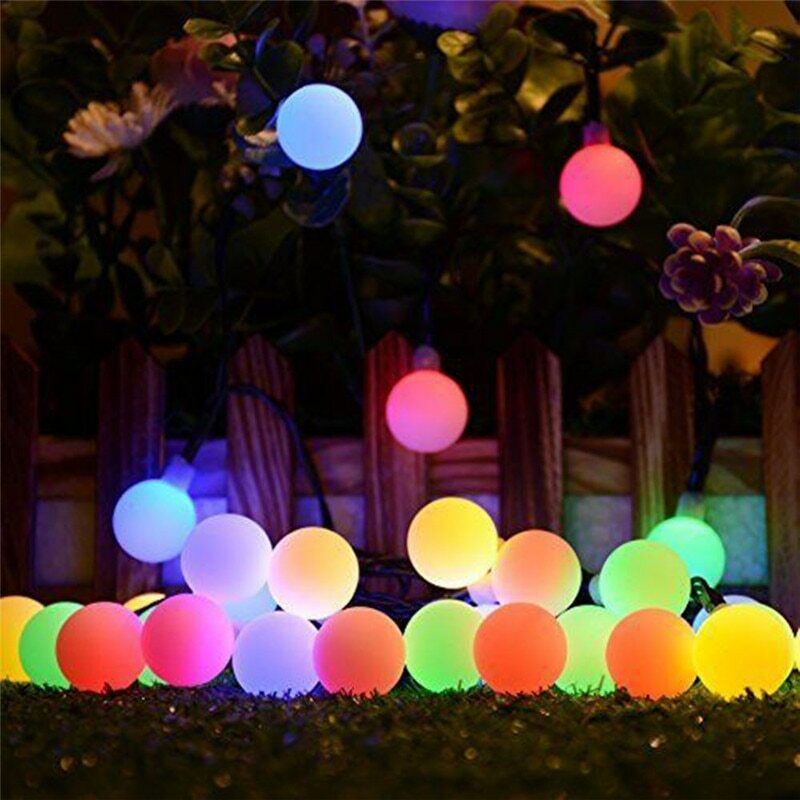 5/10M 20/50 LED Outdoor Lighting String Waterproof Solar Garden Party Lamp Chain