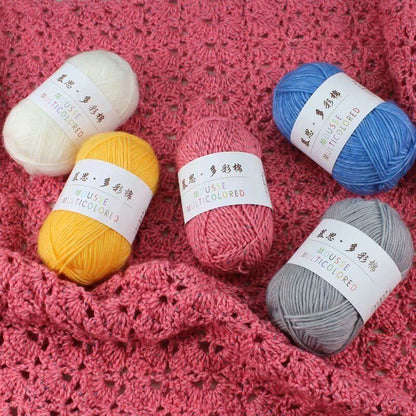 Hot Sale 50g Soft Milk Cotton Baby Yarn Hand-dyed Wool Socks Scarf Knitting Yarn