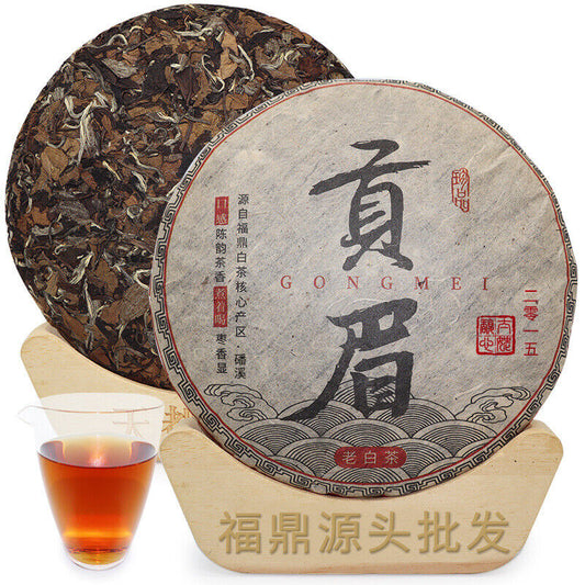 350G Fuding white tea cake gongmei white tea cake taimushan vein Panxi white tea