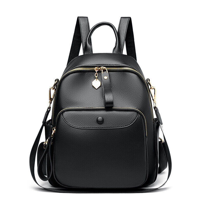 Women's Ladies Leather Backpack Purse Anti-Theft Travel Shoulder Bag Satchel