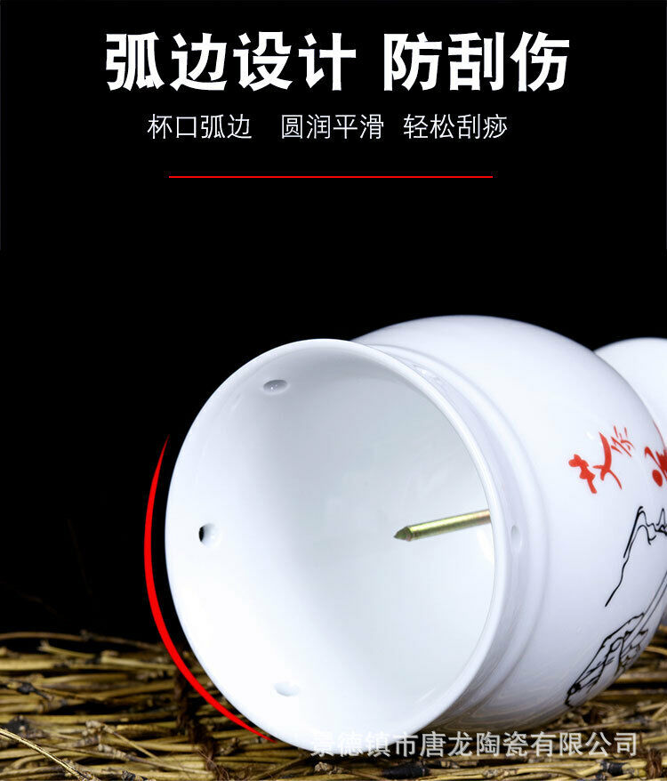 Moxibustion Cup Moxa Pot Ceramic Gua Sha Mugwort Cup Wormwood Massage Tool艾灸艾条艾草