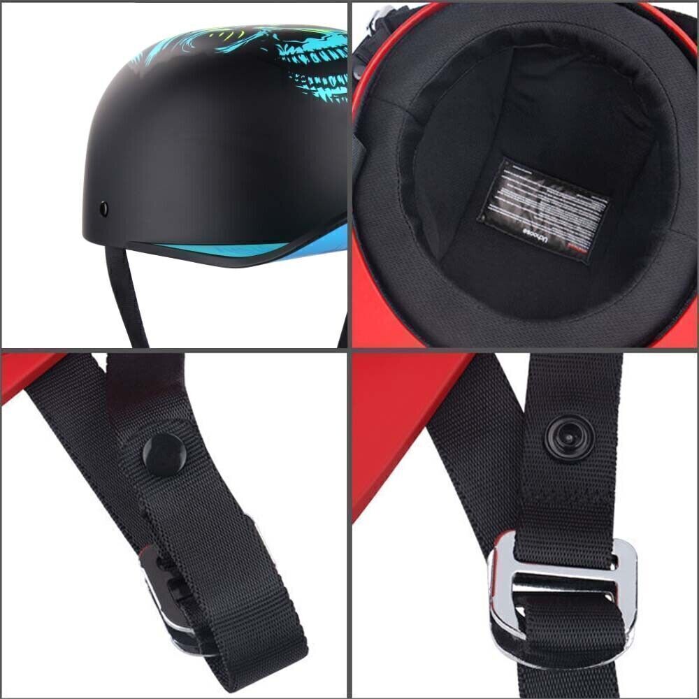 Open Face Helmet Motorcycle Jet Helmet Retro Motorbike Scooter Racing Helmet