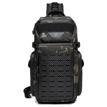 OZUKO Large Capacity Crossbody Bag Outdoor Daypack Waterproof Bag Sling Backpack