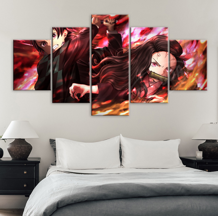 5 animation HD spray painting canvas painting oil painting 2323#