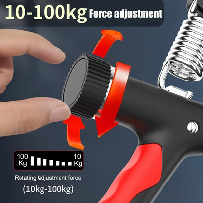 10-100kg Hand Grips Strengthener With Counter Forearm Hand Trainer Adjustable