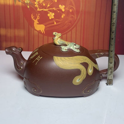 Vintage China Yixing Purple Clay Teapot Zisha Ceremony Exquisite Collectible Art