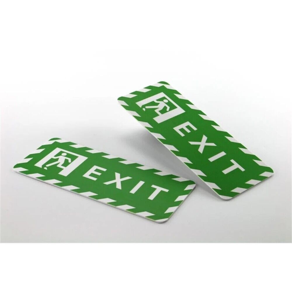 Exit Signs Acrylic UV Printing Letter Icon Logo Wall Safety Signage Board Plates