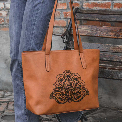 Women Ladies Vintage Print Tote Crossbody Handbag Shoulder Tote Hobo Bag Purse