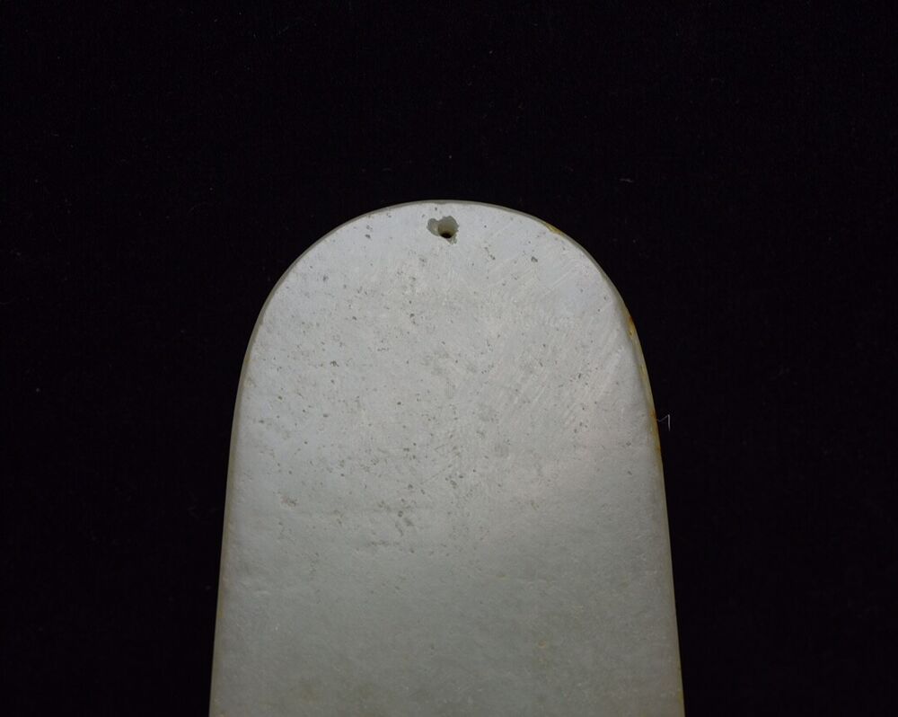 Chinese Top Natural Hetian Jade Carved Dragon Kuan Yin Statues Pendant Jewelry