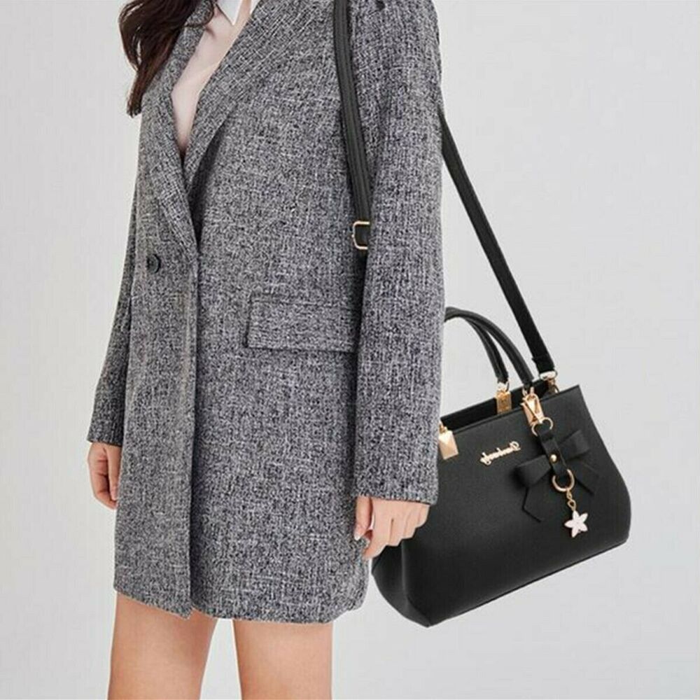Womens Ladies PU Leather Handbag Shoulder Messenger Satchel Tote Crossbody Bags