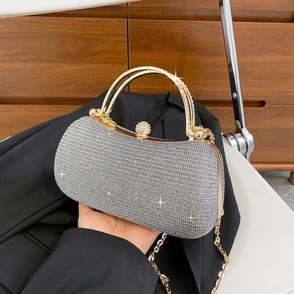 Fashion Gold Diamond Evening Bags Luxury Handbag Women Shoulder Crossbody Bag