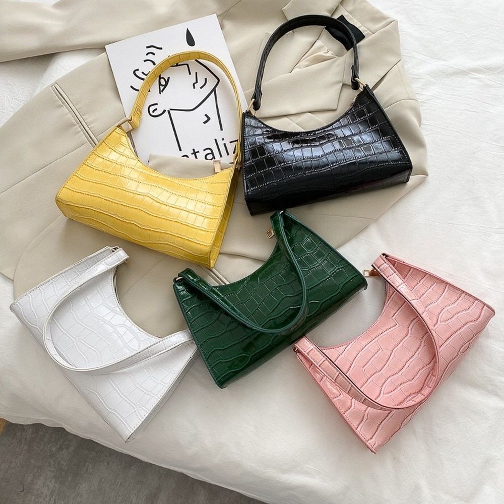 Fashion Shopping Bag Retro Casual Tote Shoulder Bag Leather Handbag 250*170*60mm