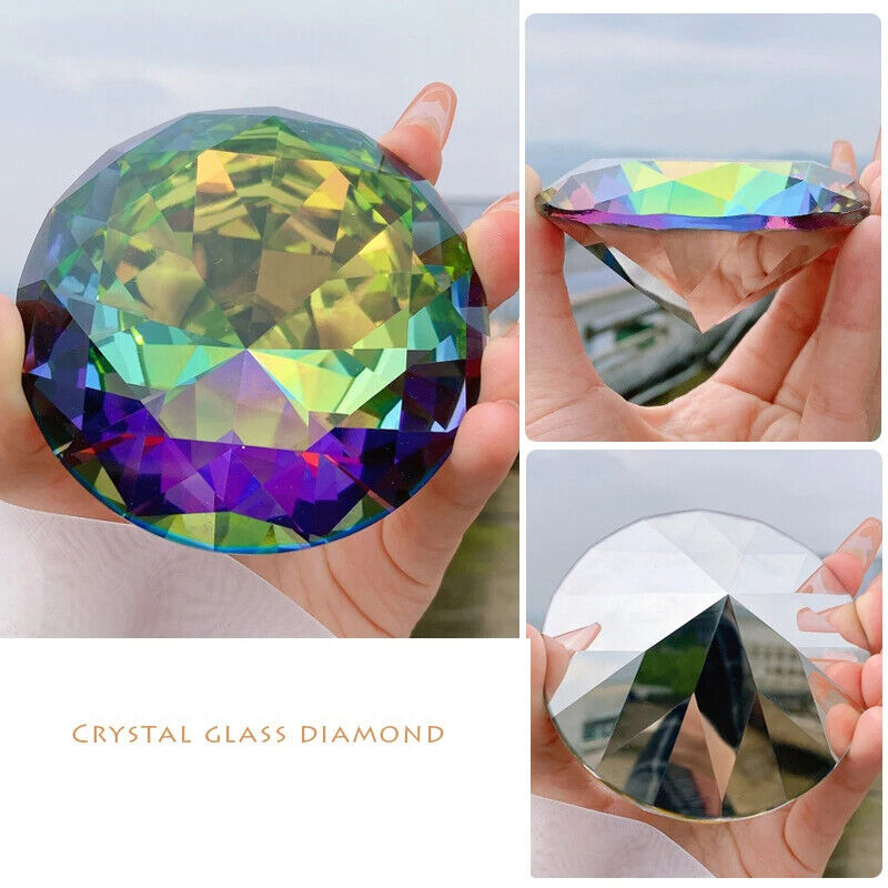Nail Art Tool 80mm Holographic Glass Crystal Display Shelf Model Shoot Ornaments