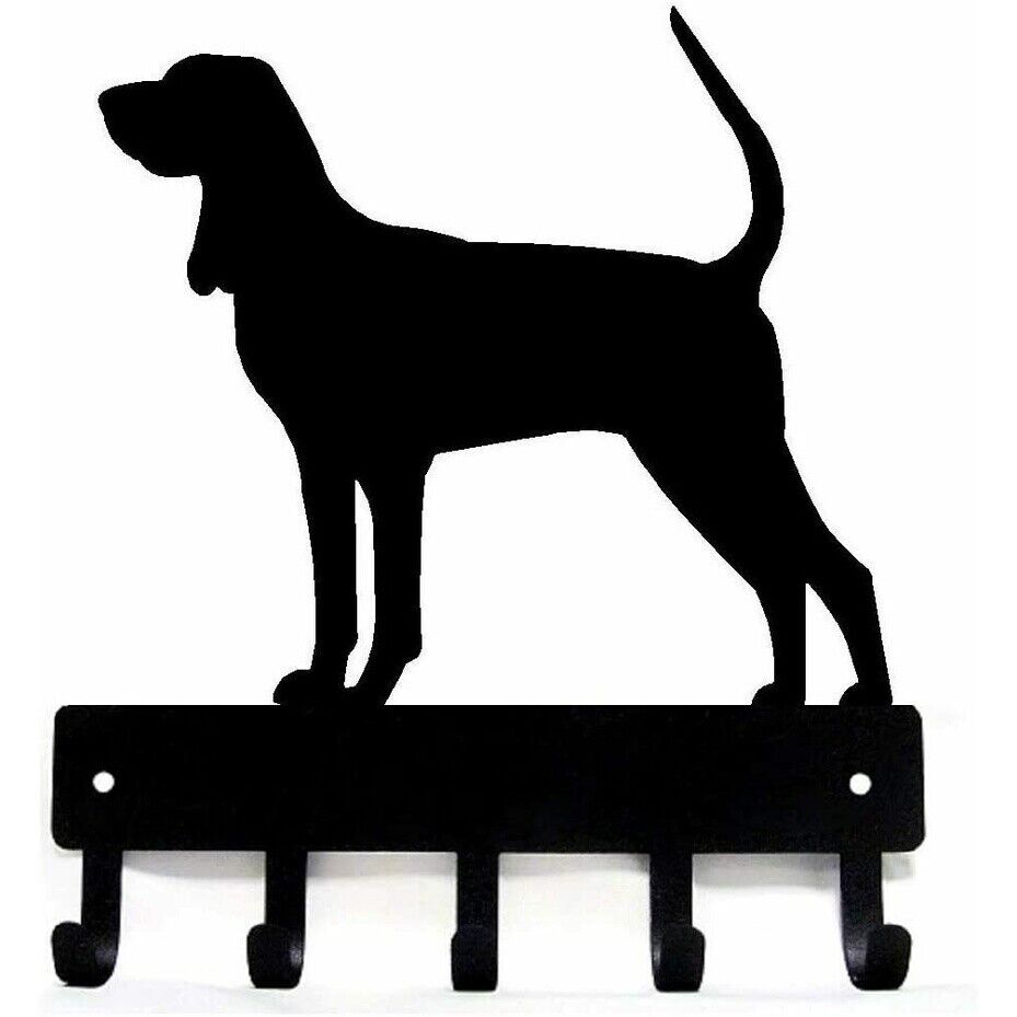 Coonhound - Key Rack & Dog Leash Hanger Wall Metal Pendant Wall Art Home Decor