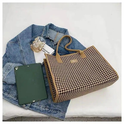 Tote Women's Bag Canvas Bag Solid Simple Shoulder Bag Multifunctional Handbag