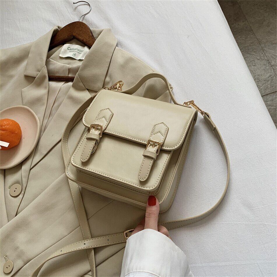 Female Tote Mini Bag PU Leather Women's Handbag Ladies Shoulder Bag
