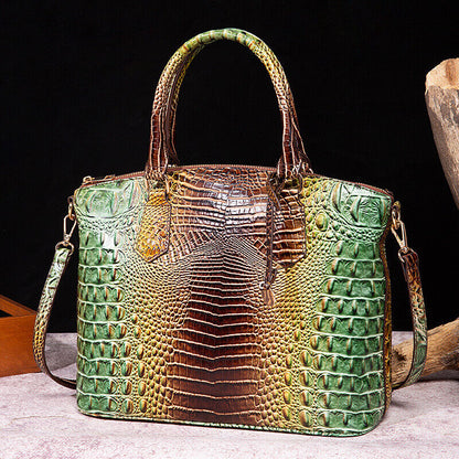 Womens Patent Leather Crocodile Handbag Sling Satchel Tote Shoulder Bag Colorful
