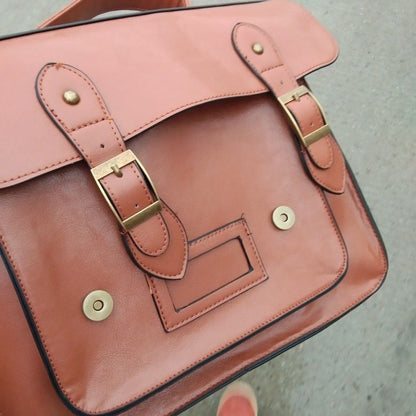 Vintage Women Backpack Preppy Style Student Purse Multifunctional Shoulder Bags